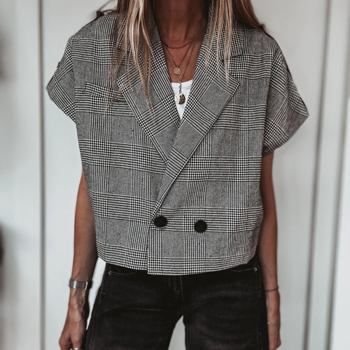 Madi Monochrome Check gilet *NEW*