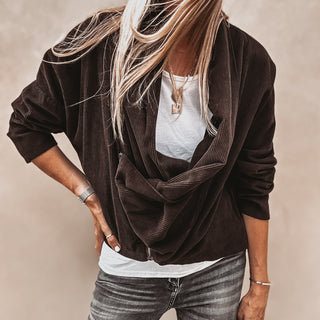 Chocolate brown cord jacket *NEW*