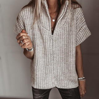 CREAM Zip knit *NEW*