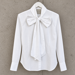 Bria WHITE bow blouse *NEW*