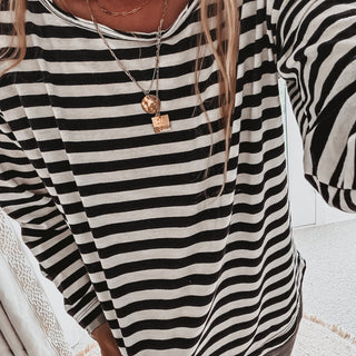 Scoop neck breton striped top *NEW*