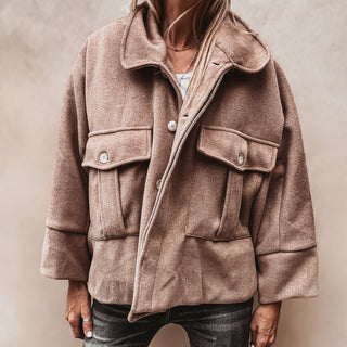 Taupe boyfriend bomber jacket *NEW*
