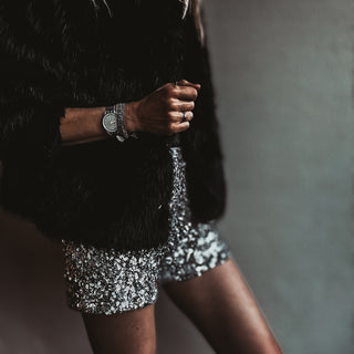 Rio SILVER Sequin HOT PANTS