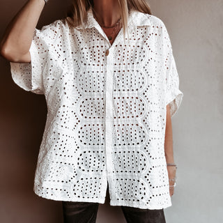 Oversized Laria Broderie Blouse *NEW*