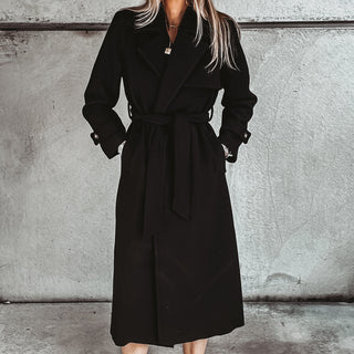 Lucy BLACK long winter coat *NEW*