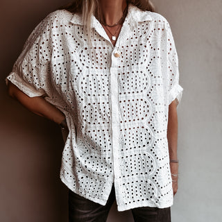 Oversized Laria Broderie Blouse *NEW*