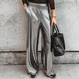 Metallic SiLVER palazzos *NEW*