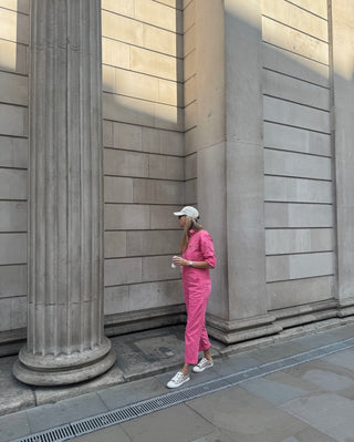 Pink denim boiler suit *NEW*