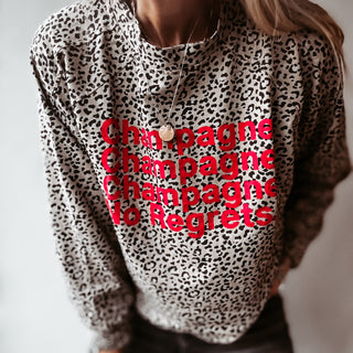 CHAMPAGNE NO REGRETS long sleeve top  *NEW*