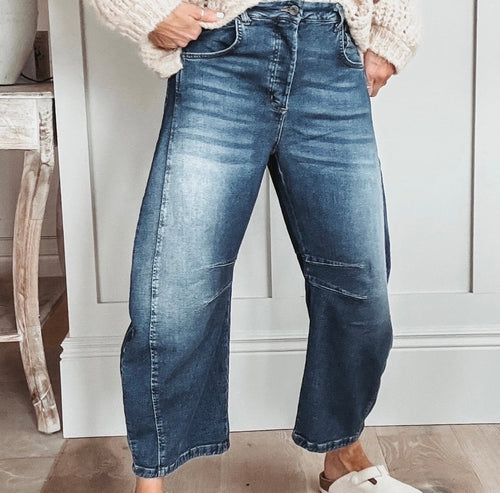 Blue Boston barrel jeans *NEW*