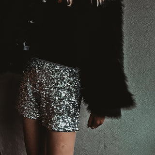 Rio SILVER Sequin HOT PANTS