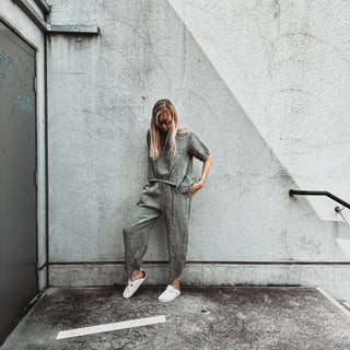 KHAKI Lima linen pants