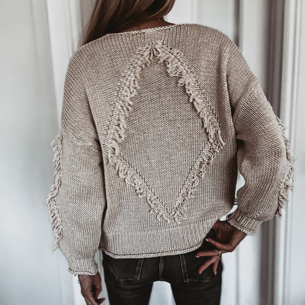 Cream Davina tassel knit  *NEW*