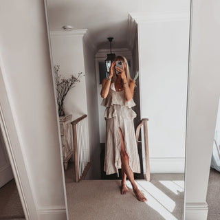 Livy long sand linen top *NEW*