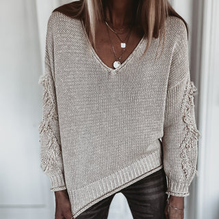 Cream Davina tassel knit  *NEW*