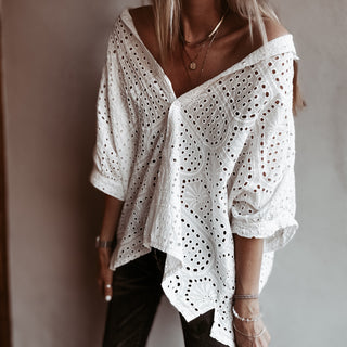 Oversized Laria Broderie Blouse *NEW*