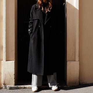 Lucy BLACK long winter coat *NEW*