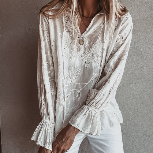 CREAM ceretto blouse  *NEW*