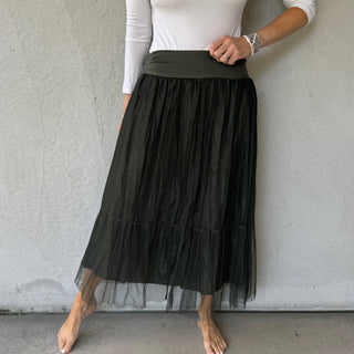 Keval KHAKI tulle skirt *NEW*