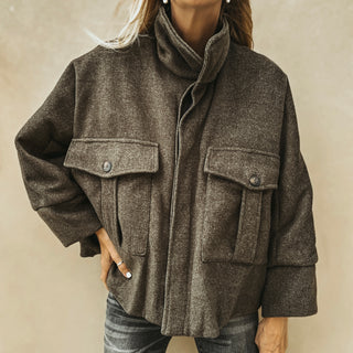 Forest khaki super slouchy  boyfriend bomber jacket *NEW*