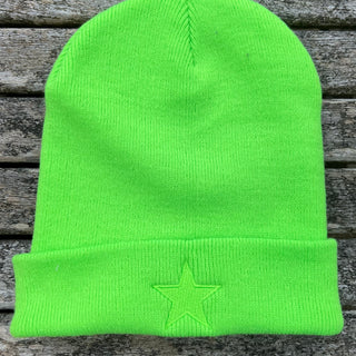 Neon green STAR beanie *NEW*