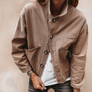 Sand denim jacket *NEW*
