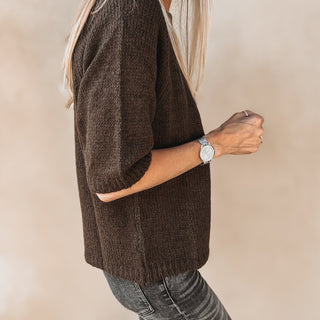 Milo taupe short sleeved jumper *NEW*