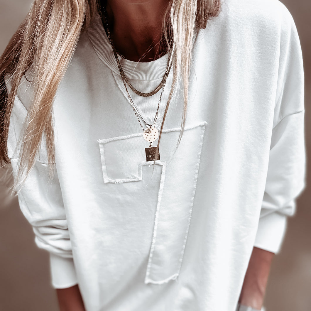 White 7 sweatshirt *NEW*