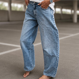 Billy stone washed blue barrel jeans *NEW*