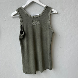 IBIZA TOWN tank top WASHED KHAKI *NEW*