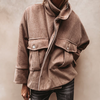 Taupe boyfriend bomber jacket *NEW*
