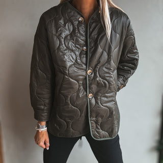 Khaki Callie quilted jacket *NEW*