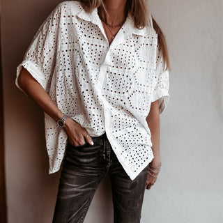 Oversized Laria Broderie Blouse *NEW*