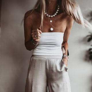 Bea White bandeau top *NEW*