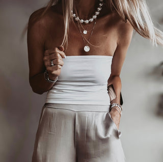 Bea White bandeau top *NEW*