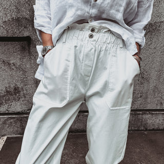Cream Pippa paperbag jeans