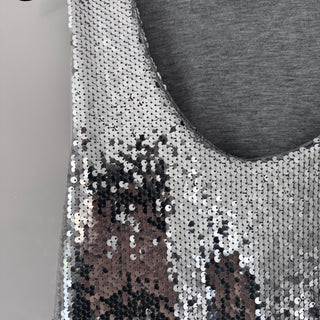 Suzi SILVER sequin top *NEW*