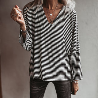 Montage V neck breton striped top *NEW*