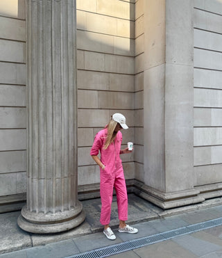 Pink denim boiler suit *NEW*