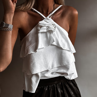 Parisian Rose Top WHITE