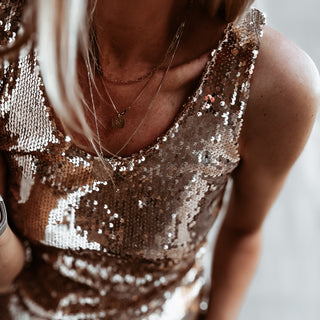 Suzi GOLD sequin top *NEW*
