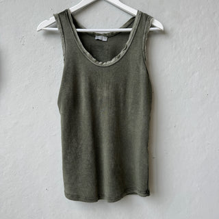 IBIZA TOWN tank top WASHED KHAKI *NEW*