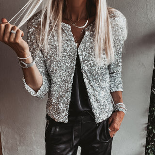 Rio Silver Sequin bolero jacket