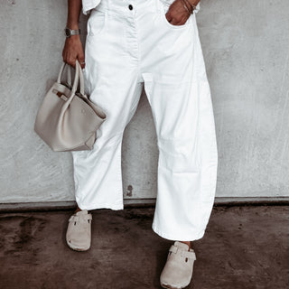 White Boston barrel jeans *NEW*