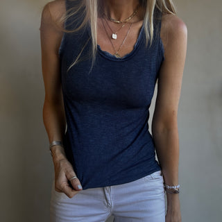IBIZA TOWN tank top NAVY  *NEW*