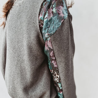 Khaki floral bomber blazer *NEW*