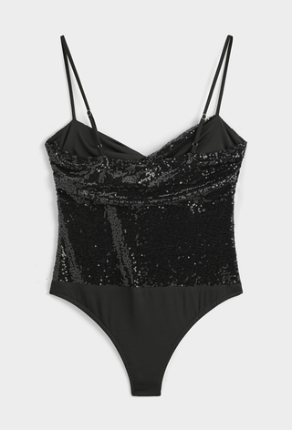 BLACK Sequin bodysuit *NEW*