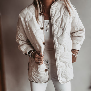 Cream Callie quilted jacket *NEW*