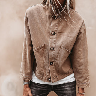 Sand denim jacket *NEW*