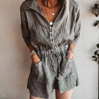 Verena light khaki playsuit *NEW*